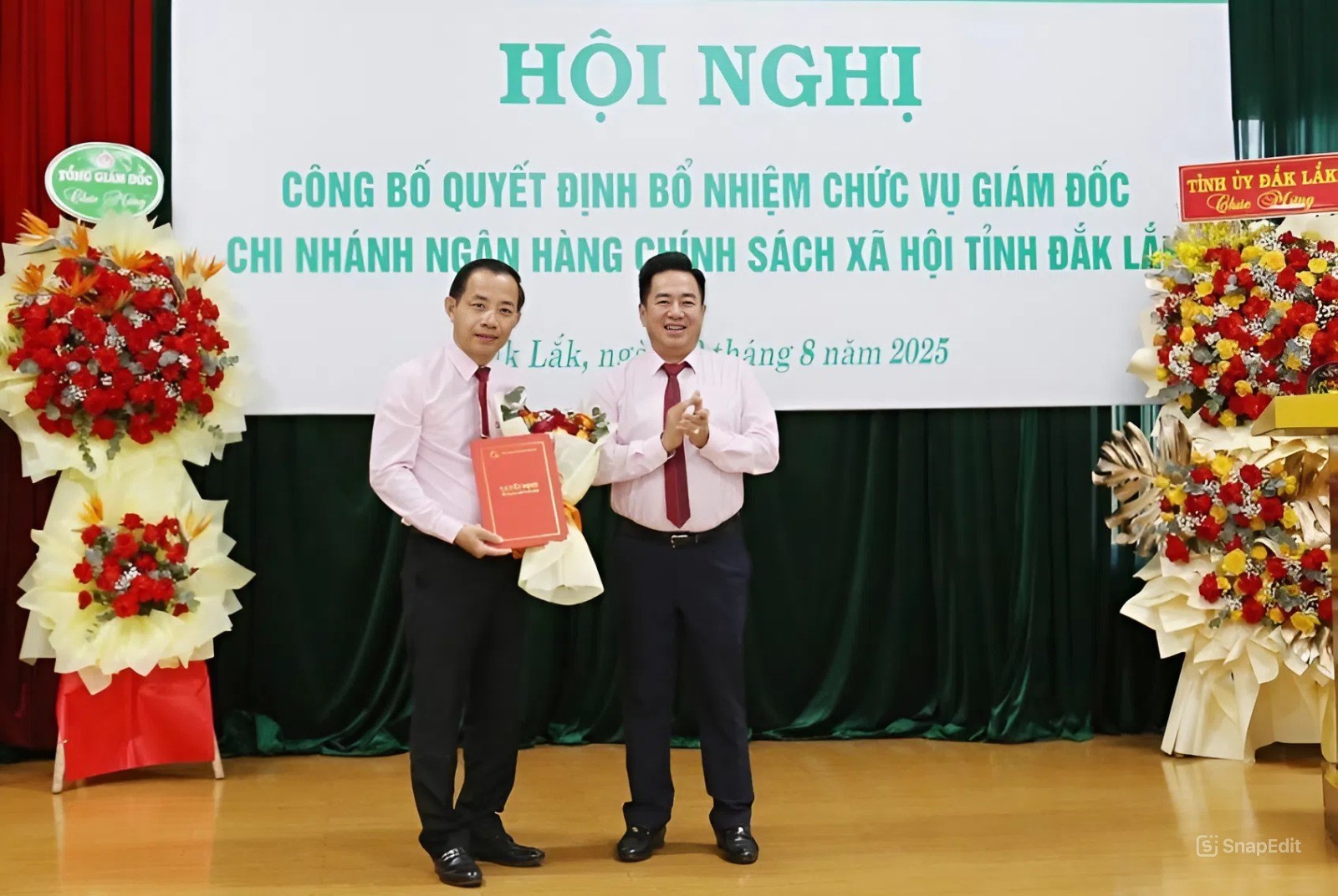 Bổ nhiệm Giám đốc Ngân hàng Chính sách xã hội chi nhánh tỉnh Đắk Lắk